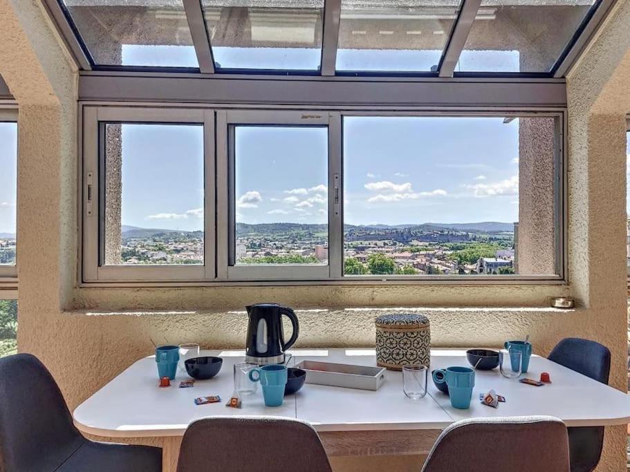 Le Panoramique - Sublime Vue Sur La Cite Apartment การ์กาซอน ภายนอก รูปภาพ